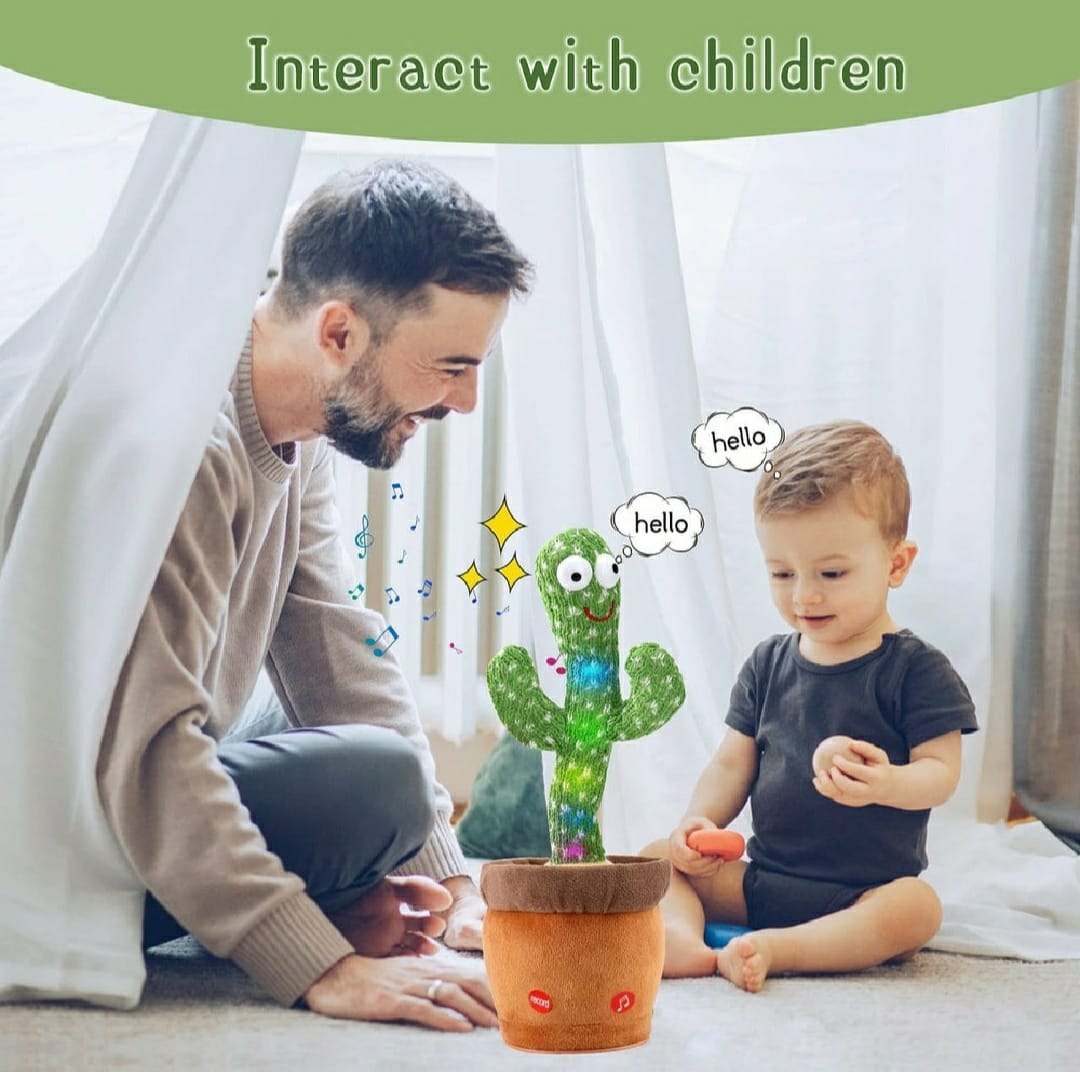 Cute Dancing Cactus Rechargeable Toy for Kids
