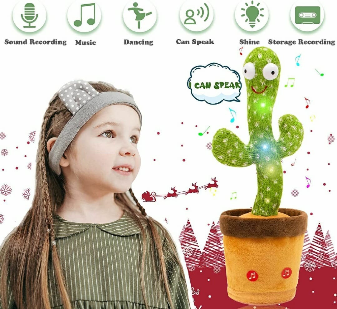 Cute Dancing Cactus Rechargeable Toy for Kids