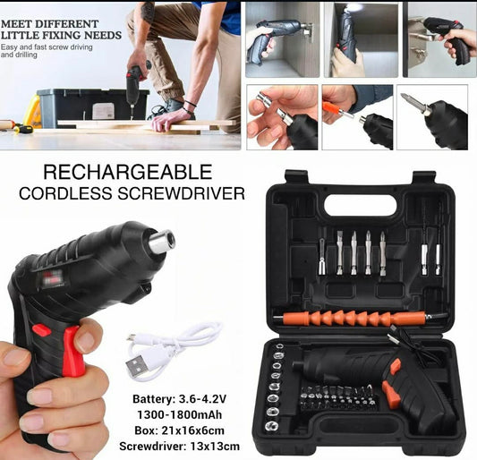 48-in-1 Screwdriver Kit With LED Light 48-Pieces